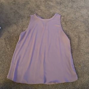 Loft purple tank top - size small